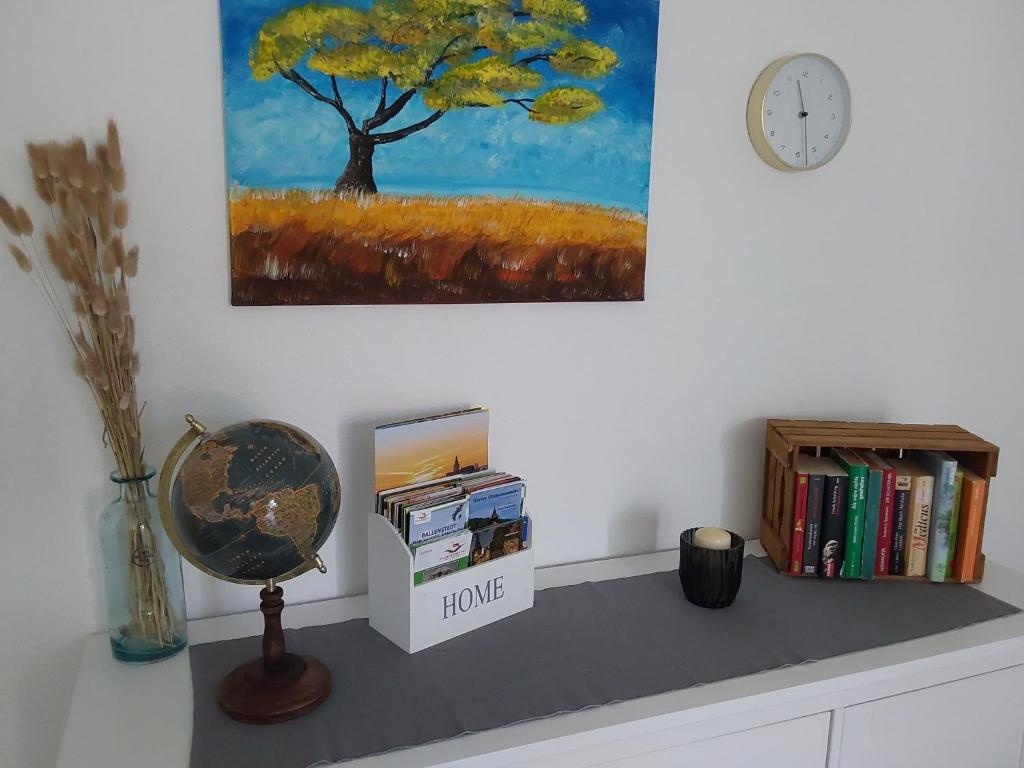 Knihovna v apartmánu