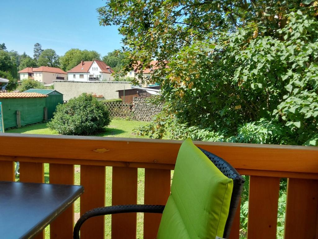 Balkón nebo terasa v ubytování Ballenstedt Gartenblick
