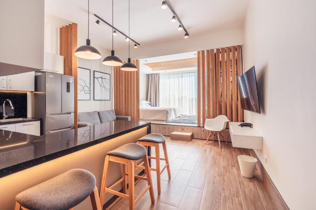 Kuchyň nebo kuchyňský kout v ubytování Probar Suites Punta Cana