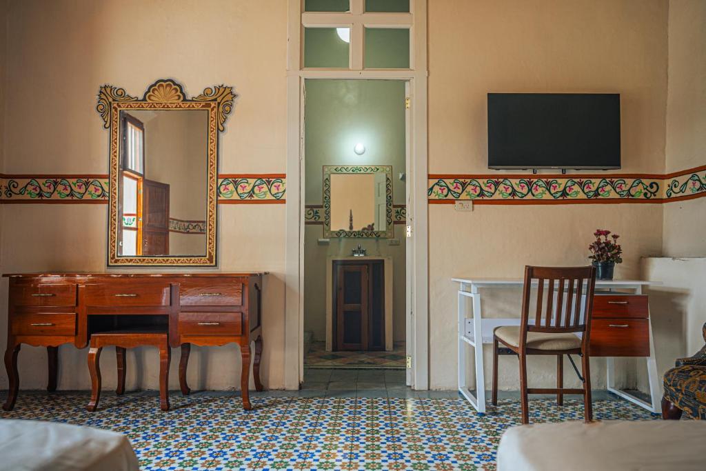 TV a/nebo společenská místnost v ubytování Hotel Montecillo