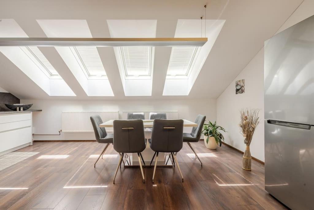Kuchyň nebo kuchyňský kout v ubytování Ferienwohnung Haldennest
