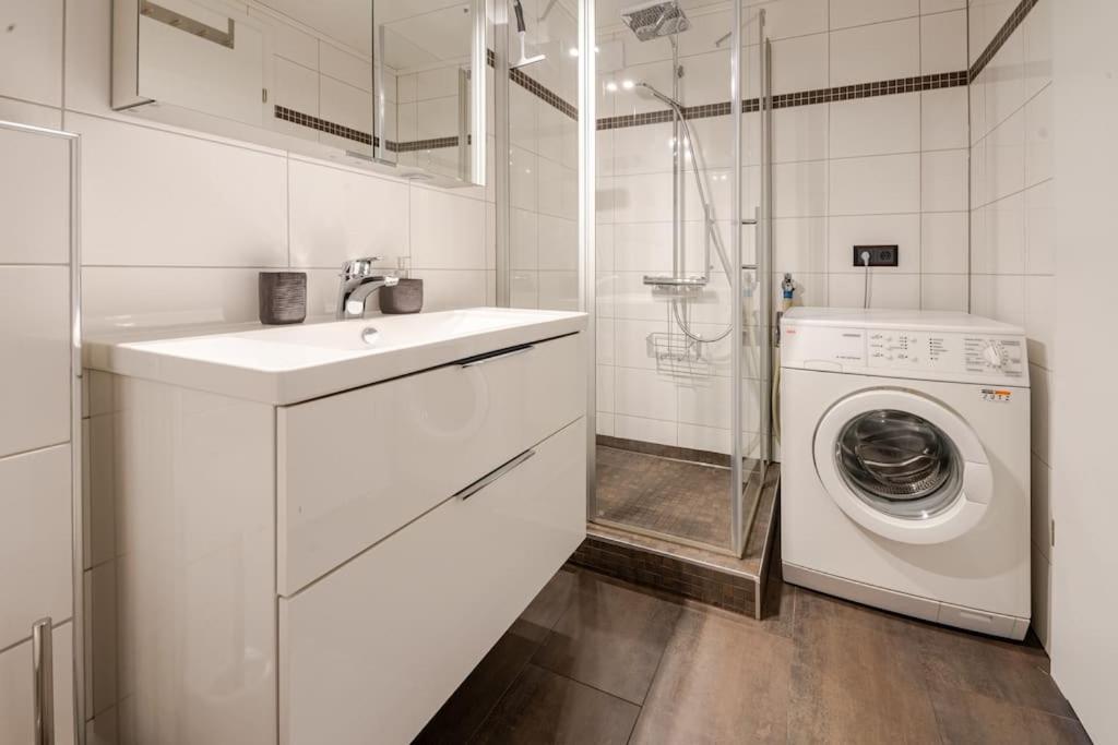 Koupelna v ubytování Ferienwohnung Haldennest