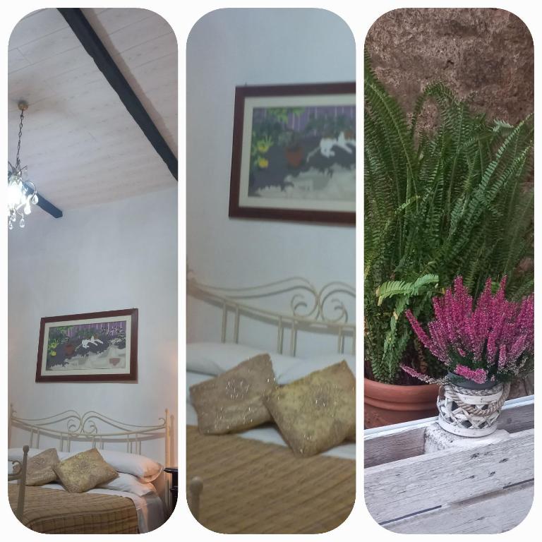Postel nebo postele na pokoji v ubytování B&B A due passi dal Castello