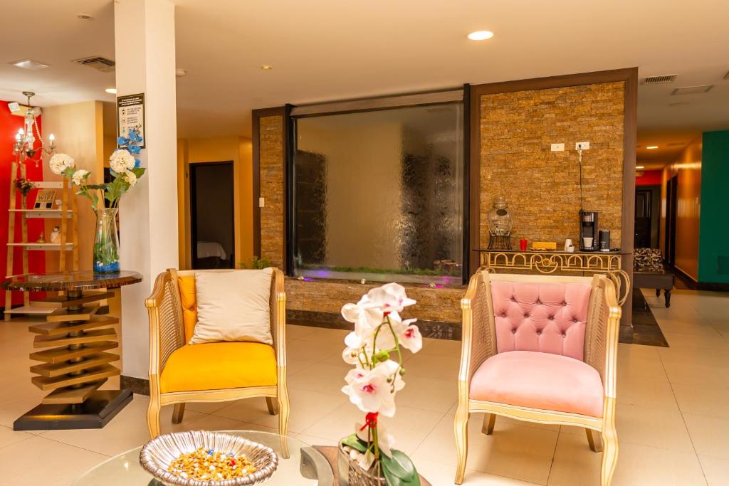 Χώρος καθιστικού στο CRESPOTEL Hotel Boutique