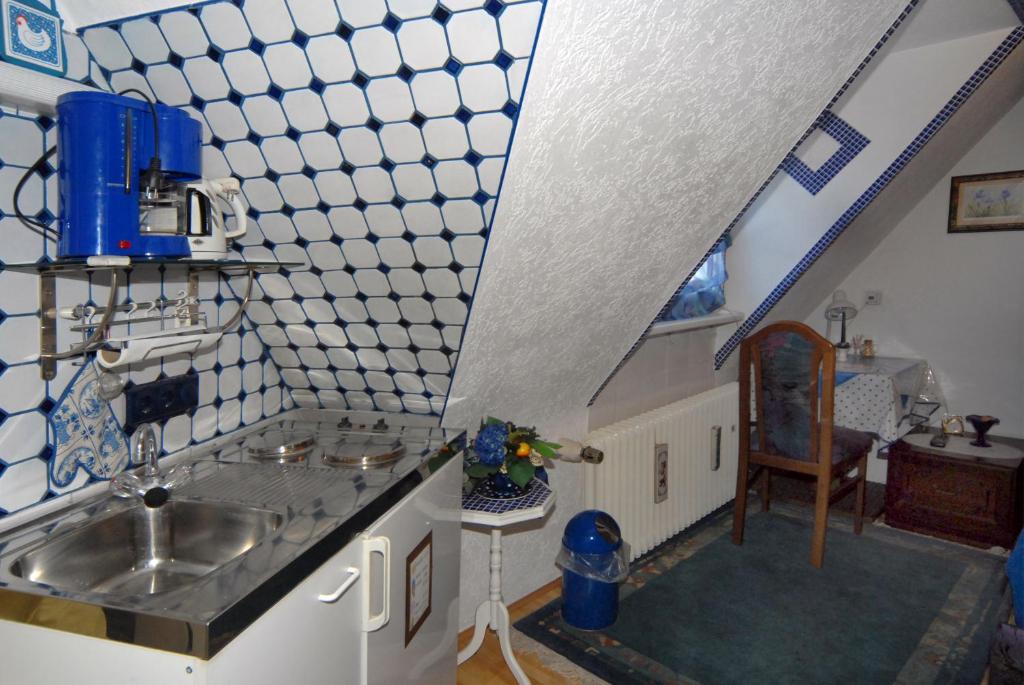 Kuchyň nebo kuchyňský kout v ubytování Haus Wessel