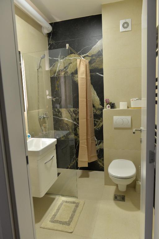 Koupelna v ubytování Andjela Apartments