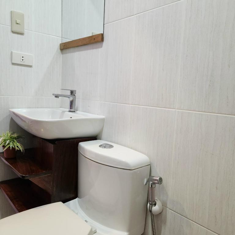 Koupelna v ubytování Inngo Tourist Inn