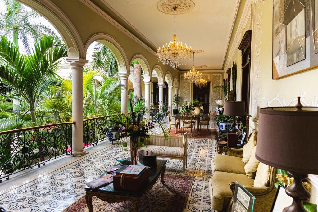 Posezení v ubytování Mansión Mérida Boutique Hotel - Restaurant