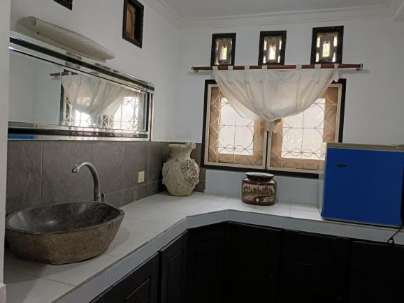 Kuchyň nebo kuchyňský kout v ubytování Lombok Sunset Hideaway