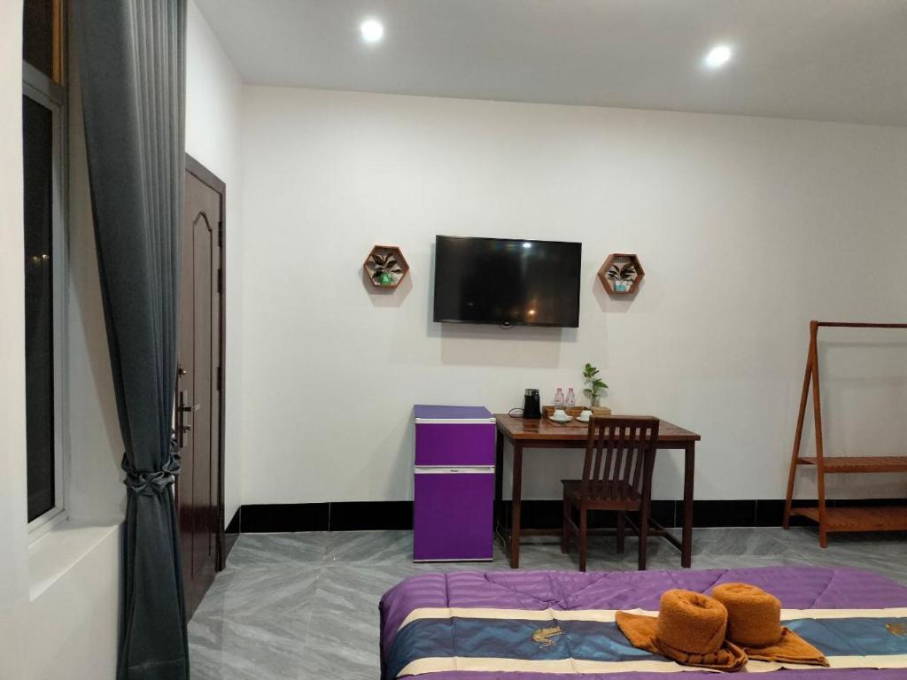 TV a/nebo společenská místnost v ubytování Davyta House