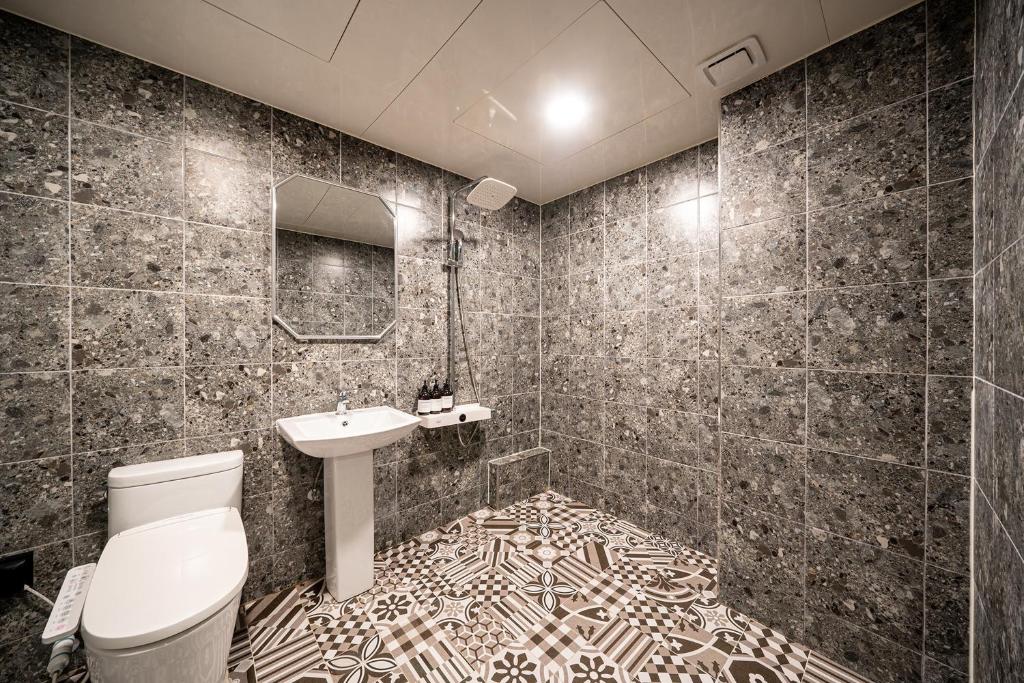 Koupelna v ubytování Hotel Bosco Incheon