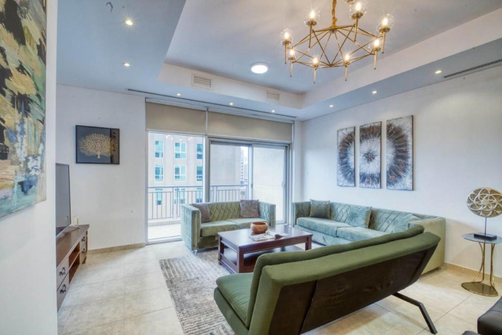 Posezení v ubytování Dream Inn Apartments- Emaar Towers - Rega Al Buteen