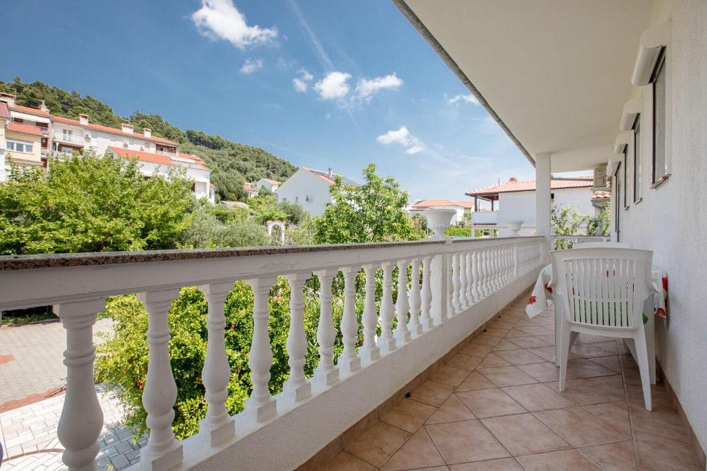 Balkón nebo terasa v ubytování Apartments Mili