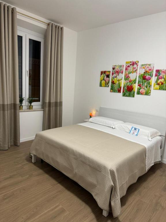 Postel nebo postele na pokoji v ubytování LINDA affittacamere