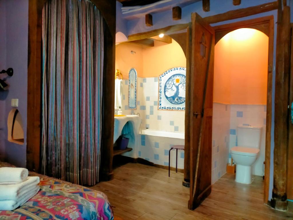 Koupelna v ubytování Casa Rural tía Salomé