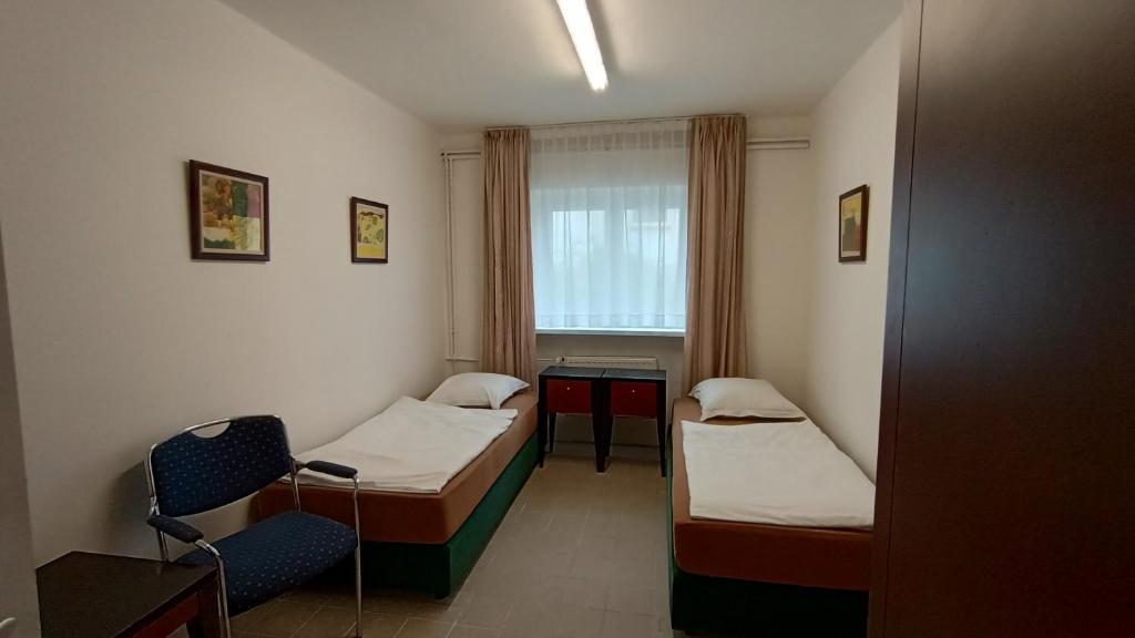 Postel nebo postele na pokoji v ubytování Ubytování Gato Medard Sokolov
