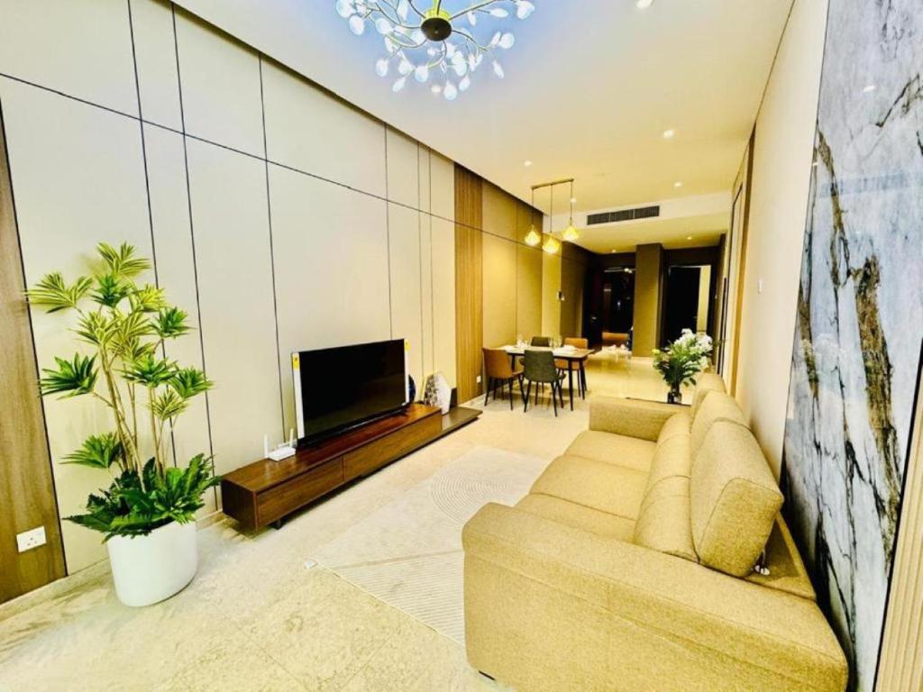 Posezení v ubytování Crown Suites The Manor KLCC Kuala Lumpur City Center