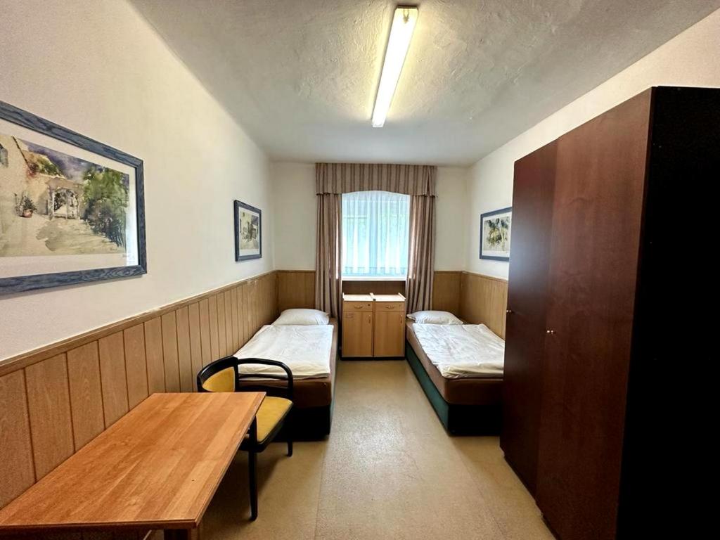 Postel nebo postele na pokoji v ubytování Ubytování Gato Medard Sokolov