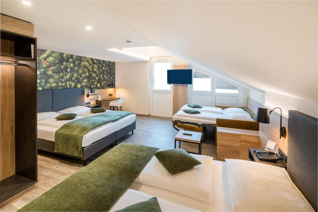 Postel nebo postele na pokoji v ubytování Best Western Hotel München Airport