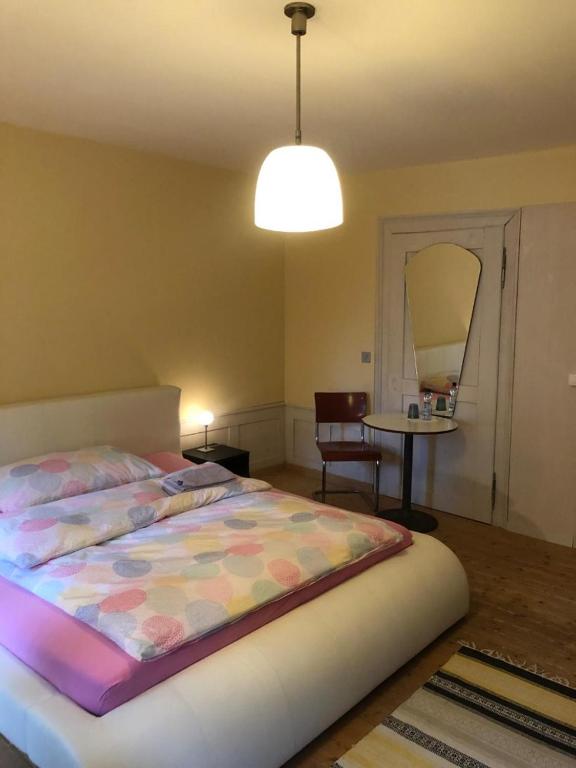 Postel nebo postele na pokoji v ubytování B&B Winterthur