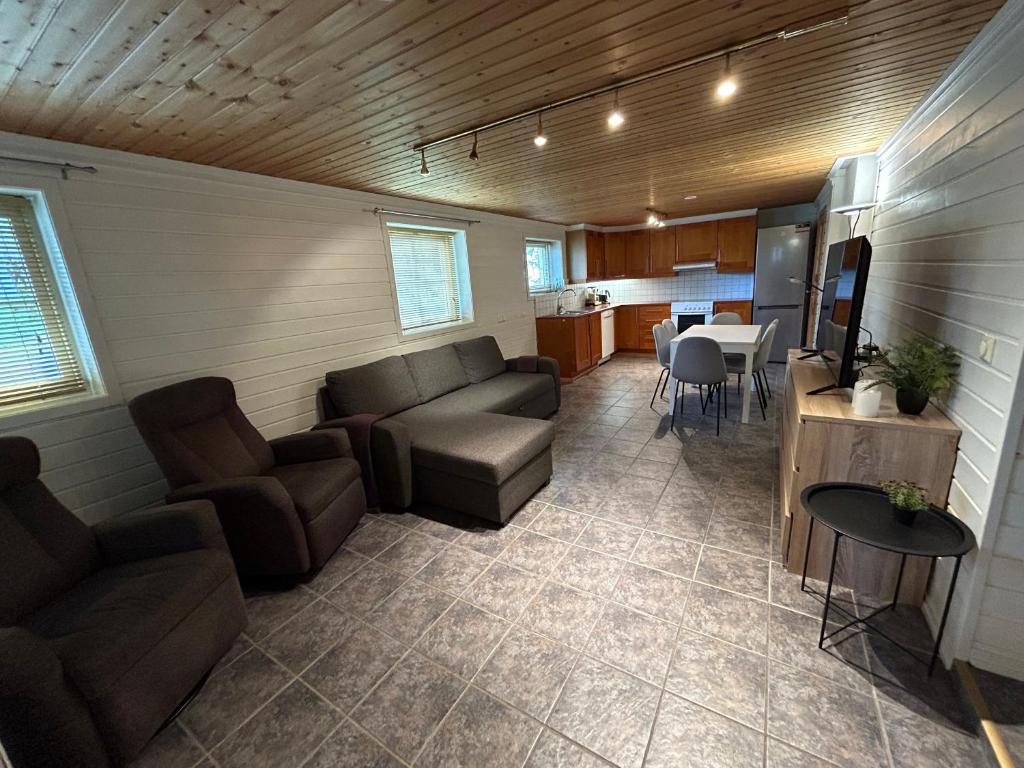 Posezení v ubytování 3 room apartment with parking