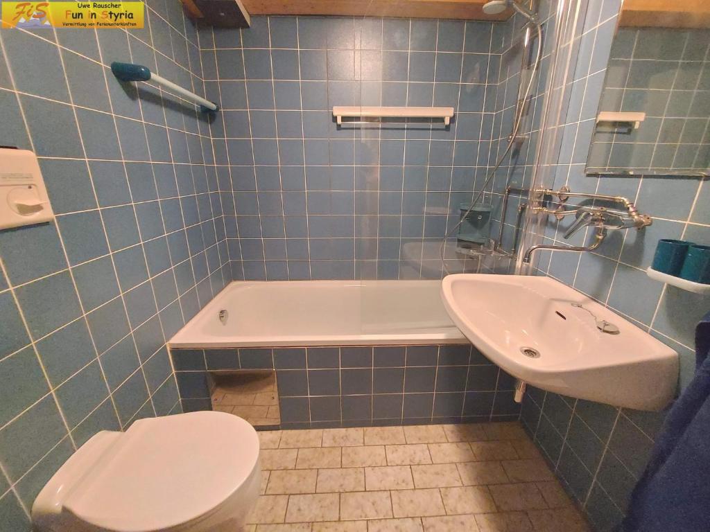 Koupelna v ubytování Apartment Salzkammergut