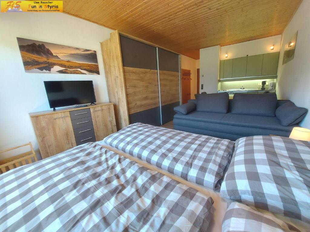 Postel nebo postele na pokoji v ubytování Apartment Salzkammergut