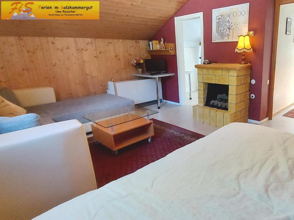 Postel nebo postele na pokoji v ubytování Haus André