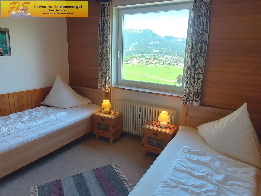 Postel nebo postele na pokoji v ubytování Apartment Panoramablick