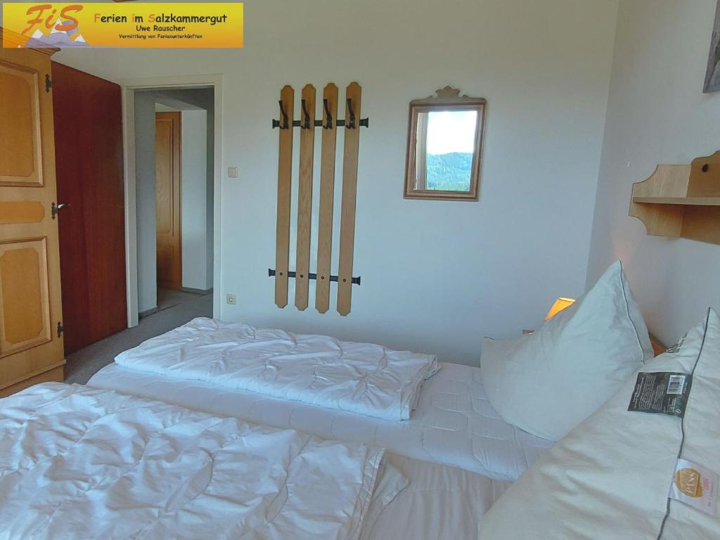 Postel nebo postele na pokoji v ubytování Apartment Panoramablick