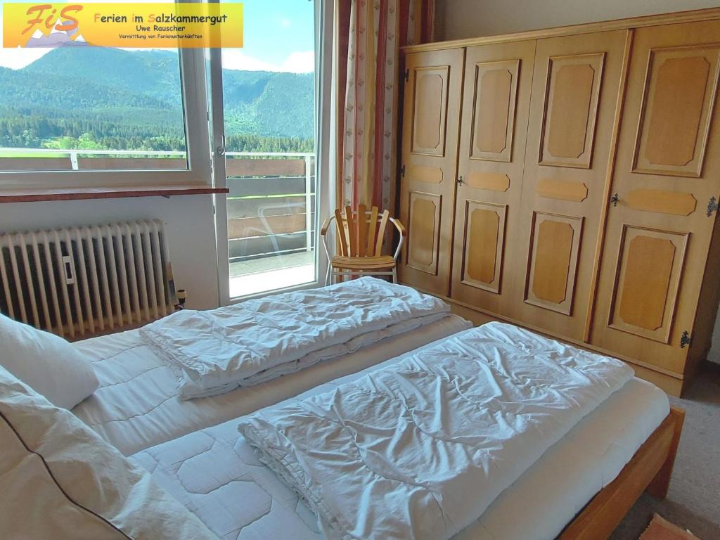 Postel nebo postele na pokoji v ubytování Apartment Panoramablick