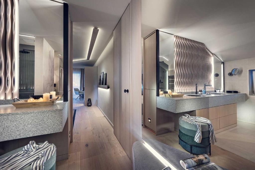 Koupelna v ubytování Hotel Lindenwirt