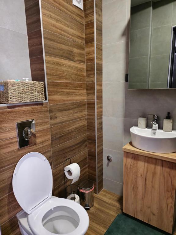 Koupelna v ubytování Apartman Devetka Diamond Hill