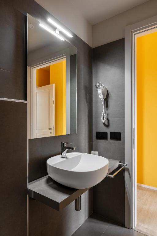 Koupelna v ubytování Hotel Elvezia