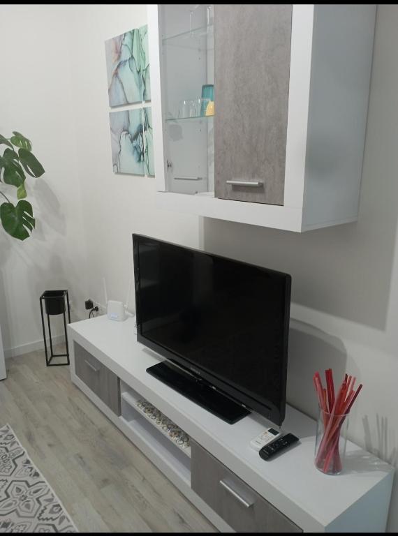 TV a/nebo společenská místnost v ubytování Mini Comfort House Udine