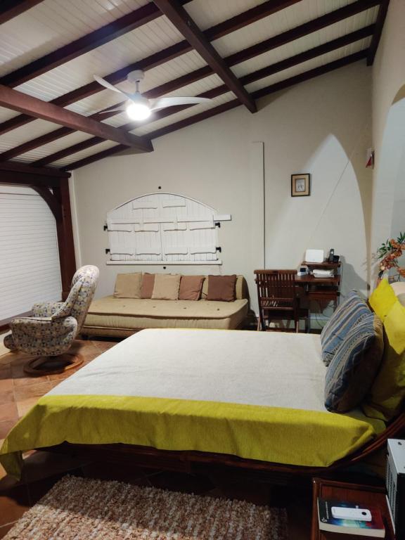 Postel nebo postele na pokoji v ubytování 45 Villa la Cherry bord de mer