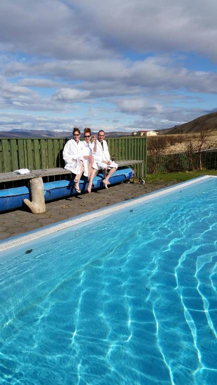 Sundlaugin á Hunavellir Guesthouse eða í nágrenninu
