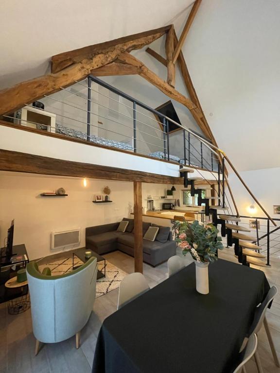 Χώρος καθιστικού στο Loft Chez Guillaume