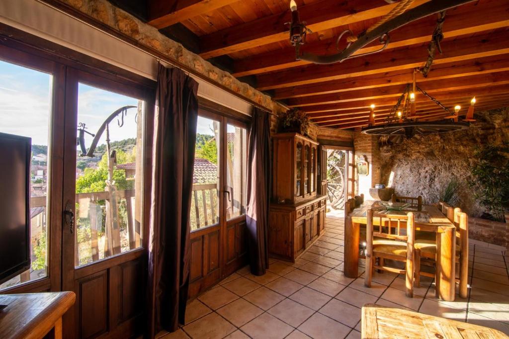 Balkón alebo terasa v ubytovaní El Mirador del Cañon