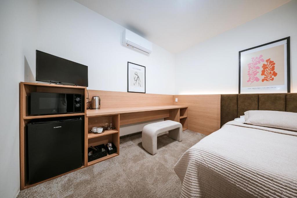 Postel nebo postele na pokoji v ubytování Apartmány Reduta - new