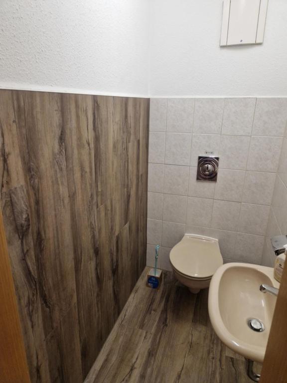 Koupelna v ubytování Apartment fewobaerenstein