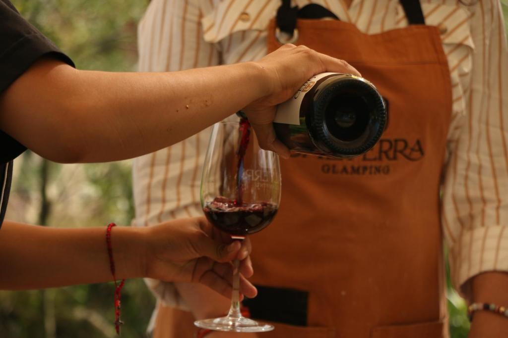 Nápoje v ubytování Salterra Glamping