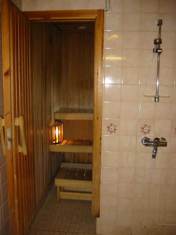 Koupelna v ubytování Ukonjärven Holiday Village