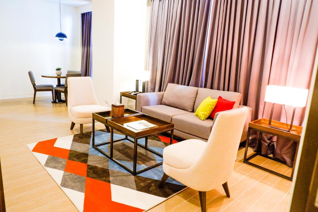 Posezení v ubytování Hotel Lucky Chinatown Binondo