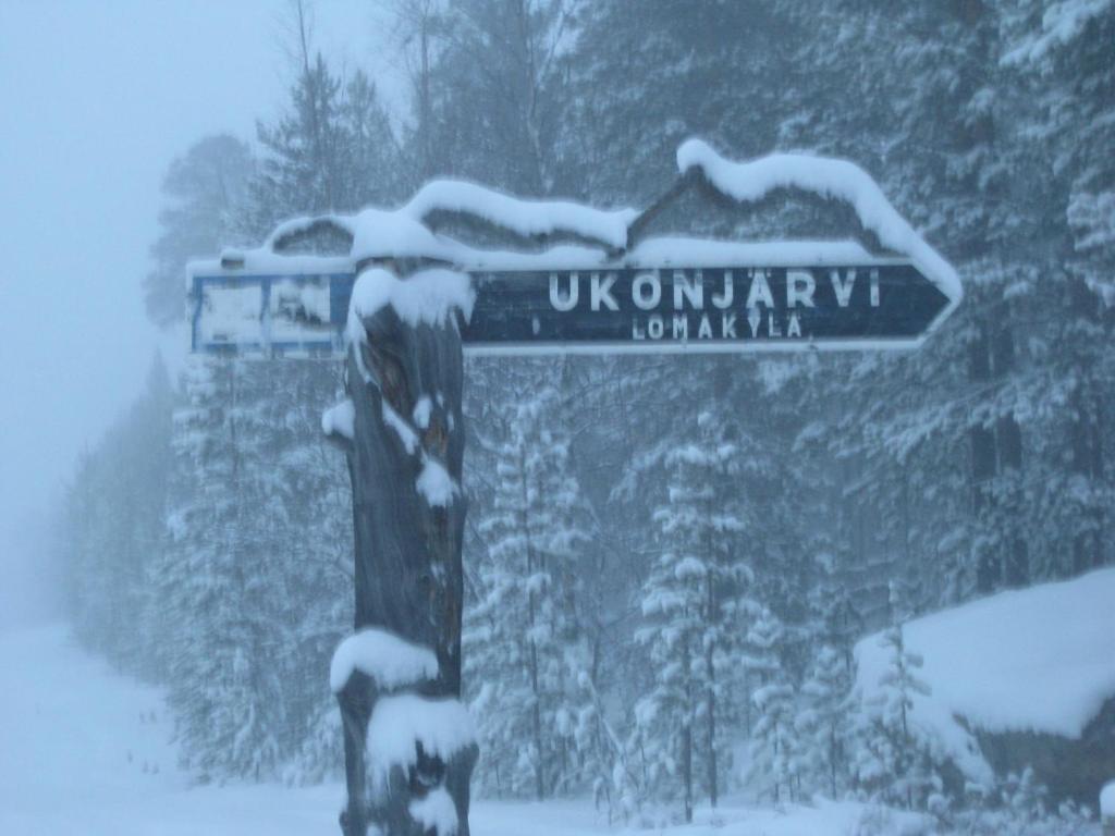 Ukonjärven Holiday Village v zimě