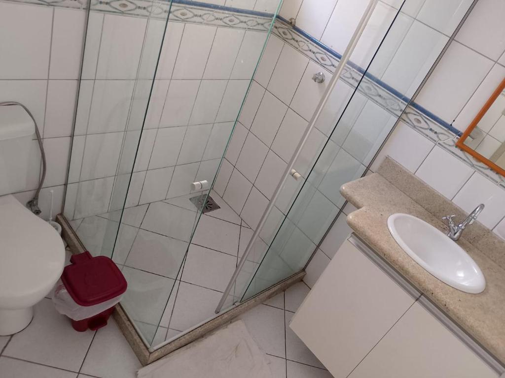 Ένα μπάνιο στο Pousada & Hostel do Tchê