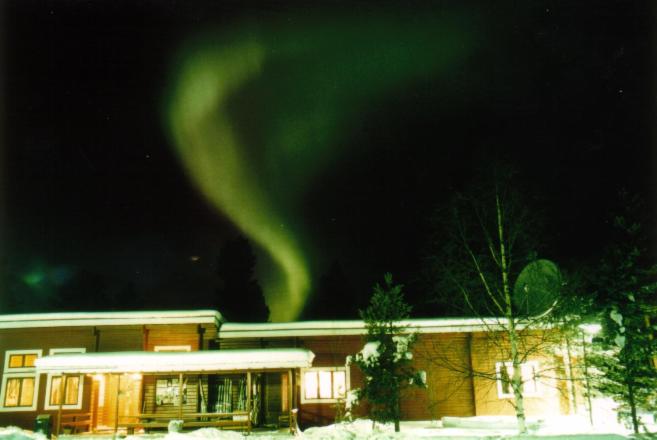 Ukonjärven Holiday Village v zimě