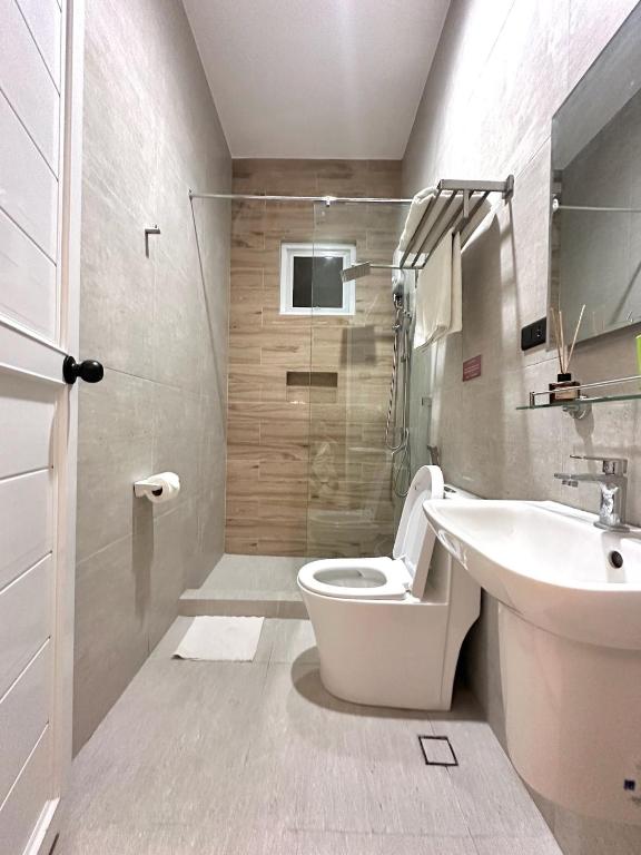 Koupelna v ubytování Hotel Nicanor