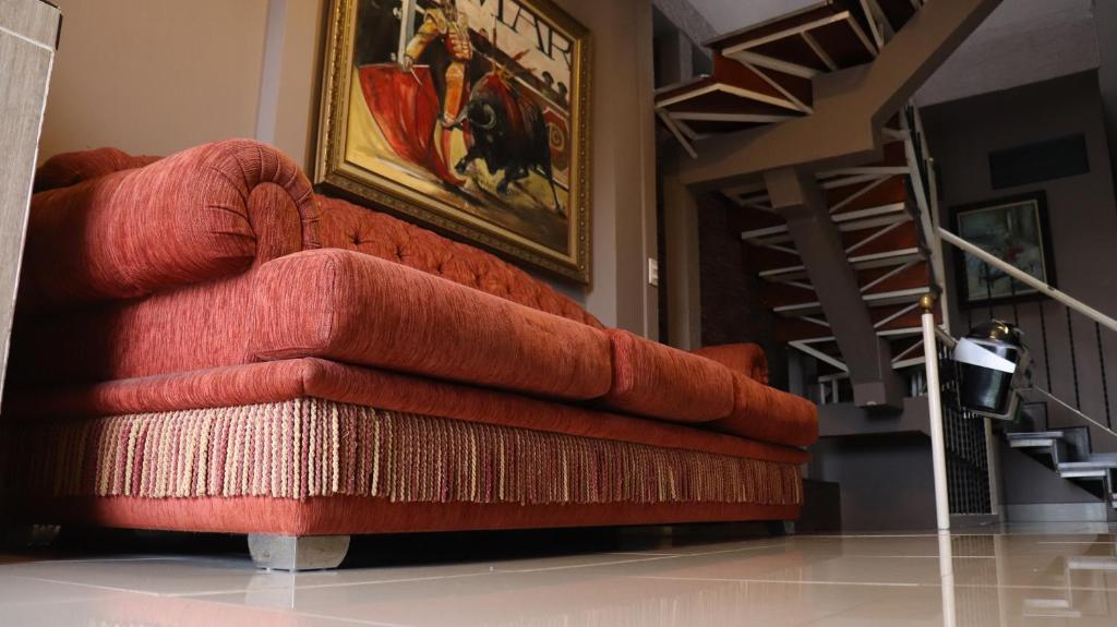 Posezení v ubytování Hotel Simón Plaza