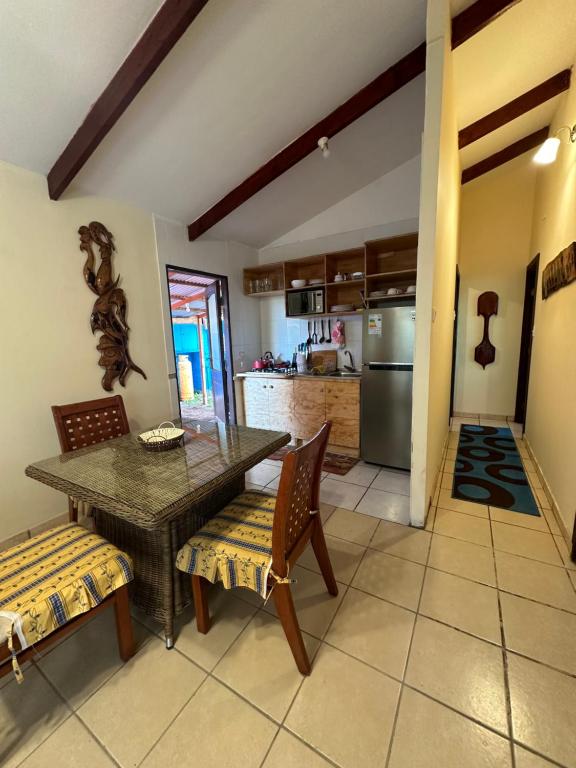 Kuchyň nebo kuchyňský kout v ubytování Hare Henua Bed & Breakfast